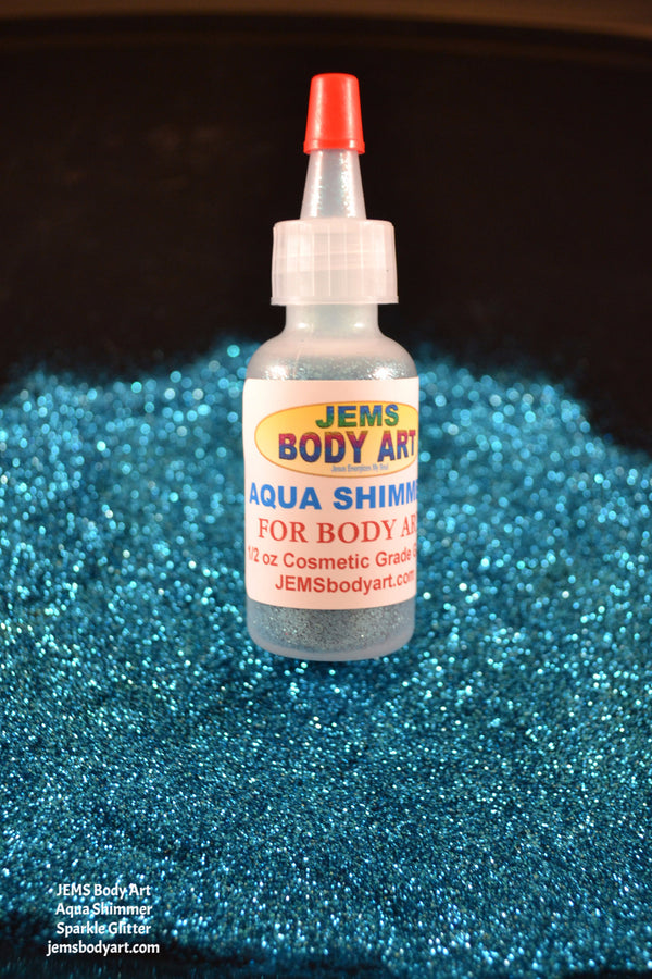 Aqua Shimmer Sparkle Glitter