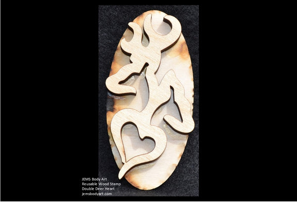 Double Deer  & Heart