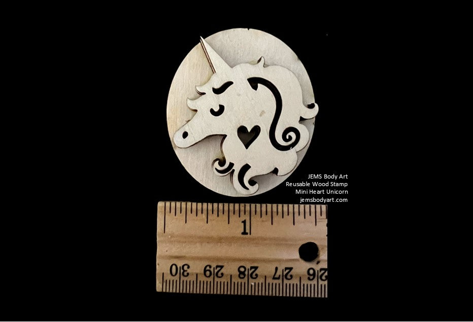 MINI STAMP - Heart Unicorn