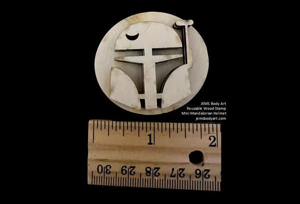 MINI STAMP - Mandalorian Helmet