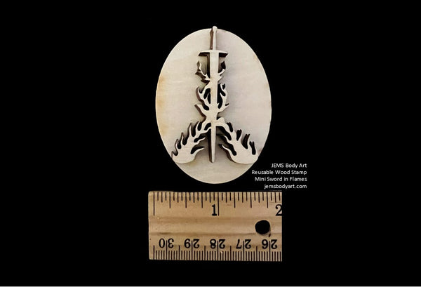 MINI STAMP - Sword In Flames