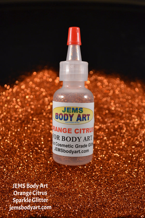 Orange Citrus Sparkle Glitter