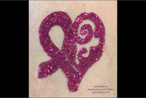 Heart with Awareness Ribbon