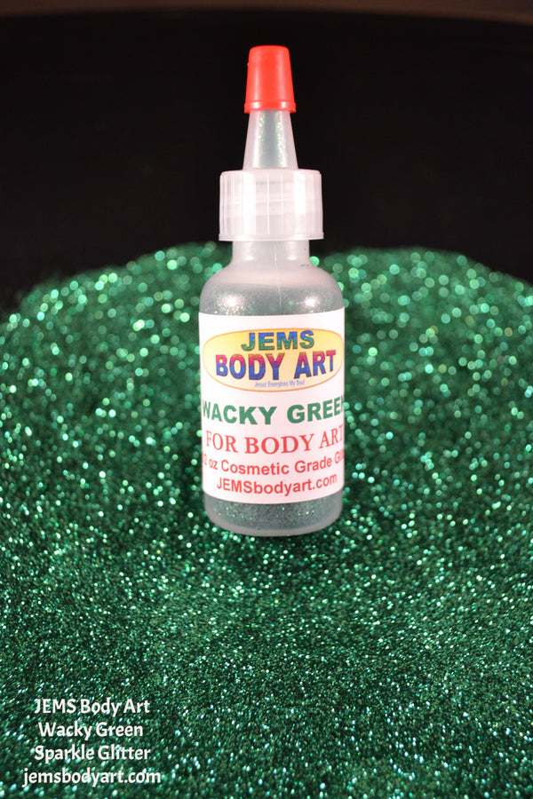 Wacky Green Sparkle Glitter