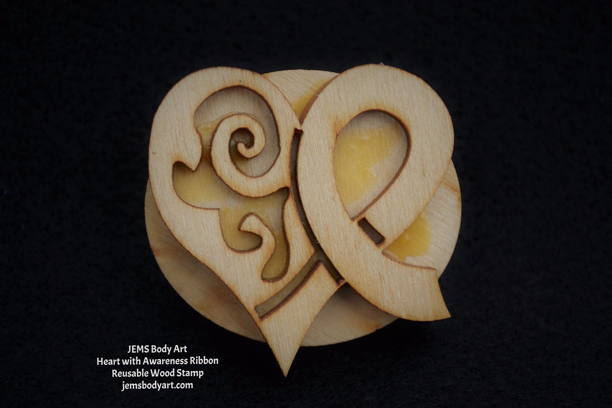 Heart with Awareness Ribbon